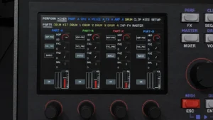 MD850 mixer menu showing its eight pages_ergebnis